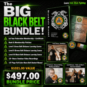 Irish Stick Fighting Black belt Bundle