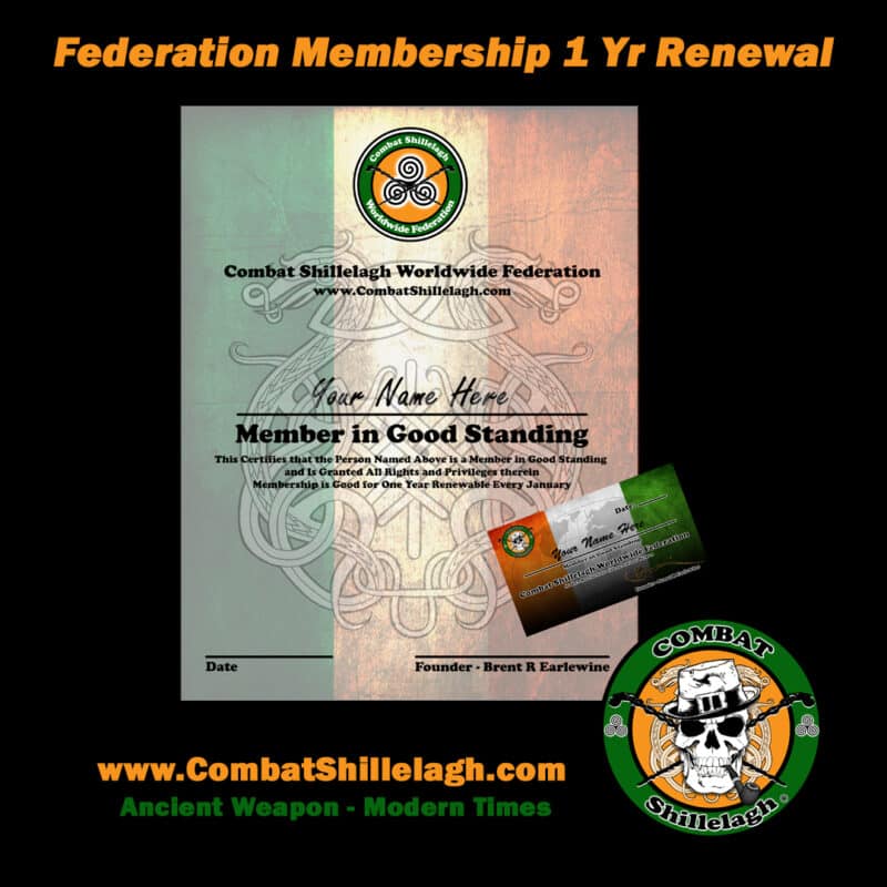 Combat Shillelagh Federation Membership Renewal
