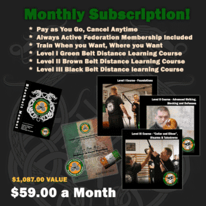 Irish Stick Fighting Black Belt Package Monthly Subscription