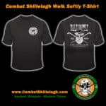 Combat Shillelagh B&W tshirt with Walk Softly Image on back