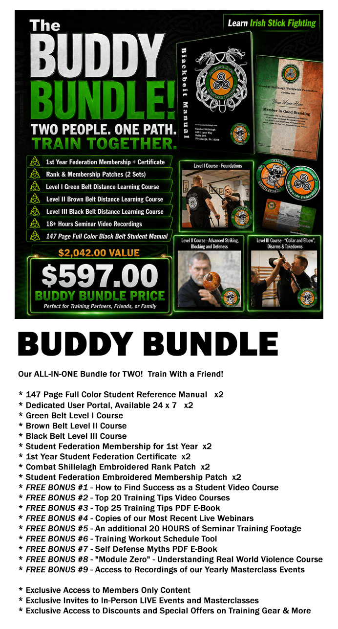 Irish Stick Fighting Buddy Bundle Features