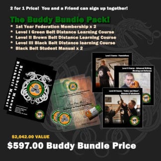 Combat Shillelagh - The Black Belt Distance Learning Program - Buddy Bundle Pack