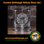 Combat Shillelagh Logo Whiskey Glass