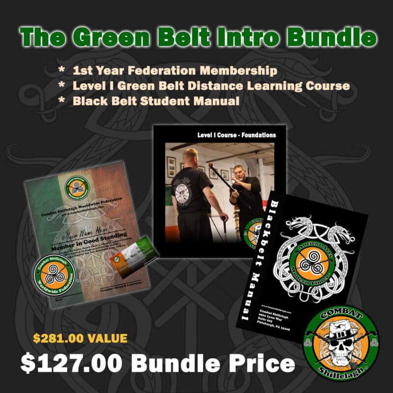 GB Bundle Image Learn Irish Stick Fighting - Green Belt Bundle Package