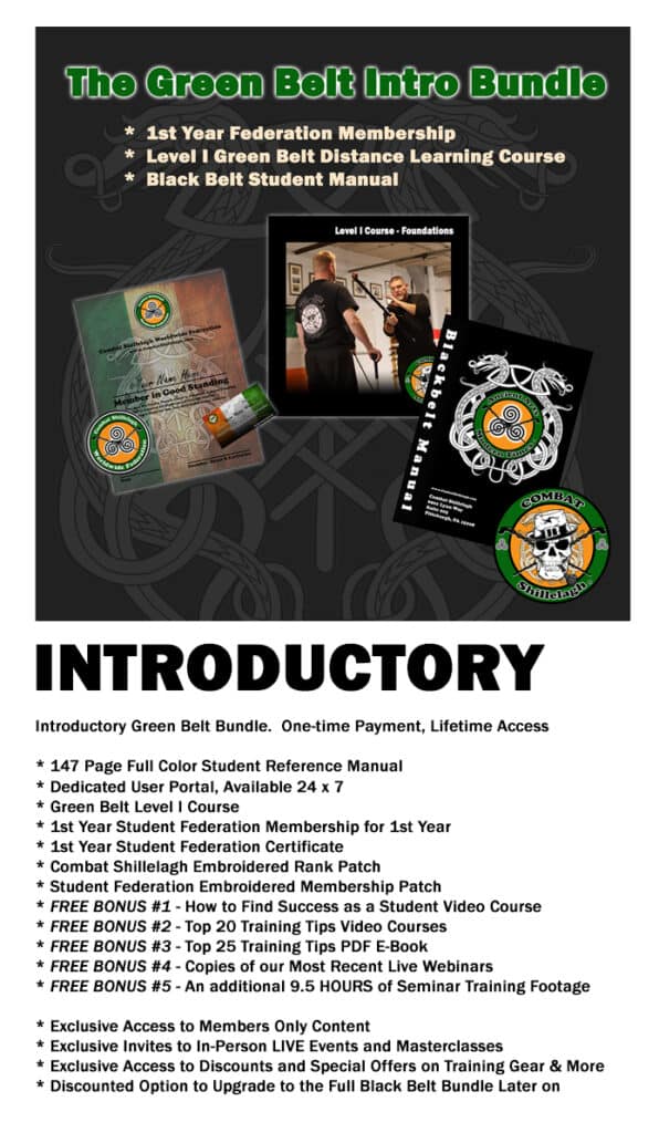 Combat Shillelagh Green Belt Bundle