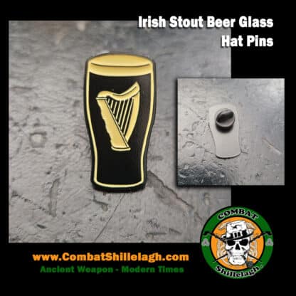 stout beer glass pin