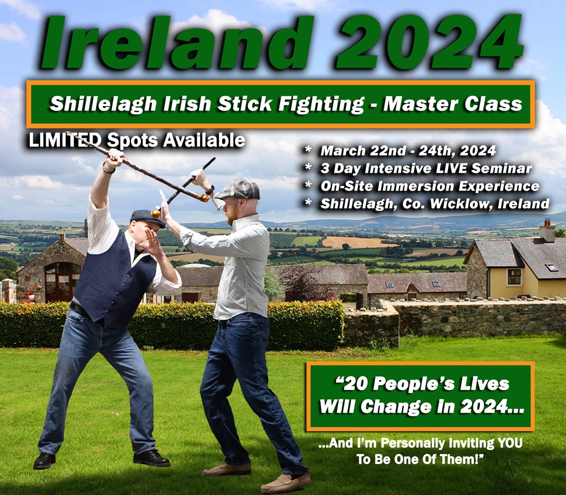 Ireland 2024 Masterclass - Irish Stick Fighting - Combat Shillelagh