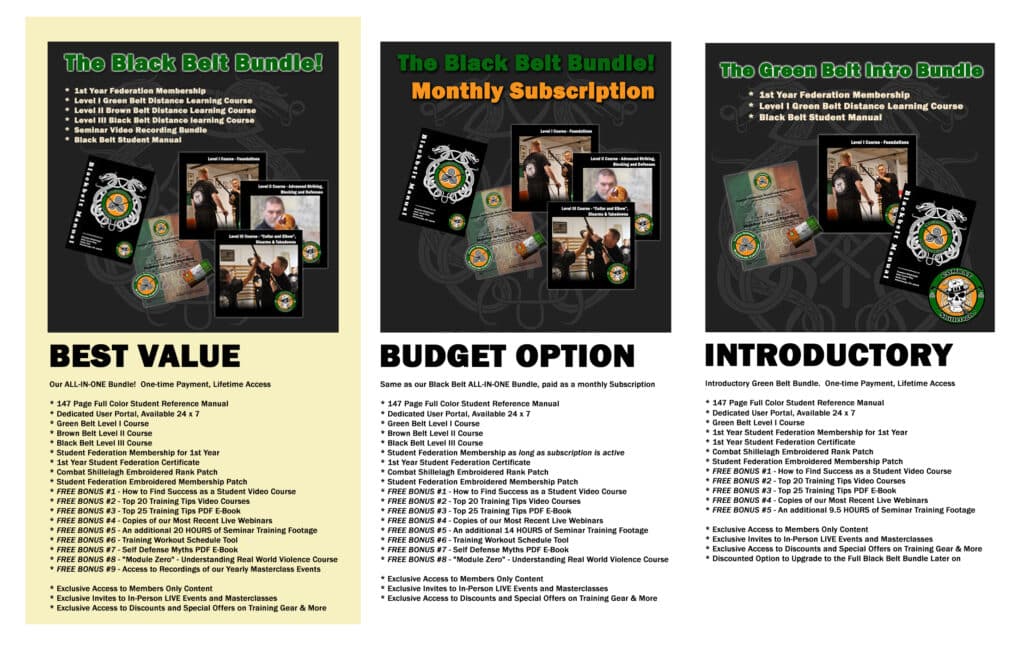 Combat Shillelagh Course Offerings