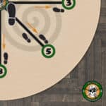 Irish Stick Fighting Footwork Rug