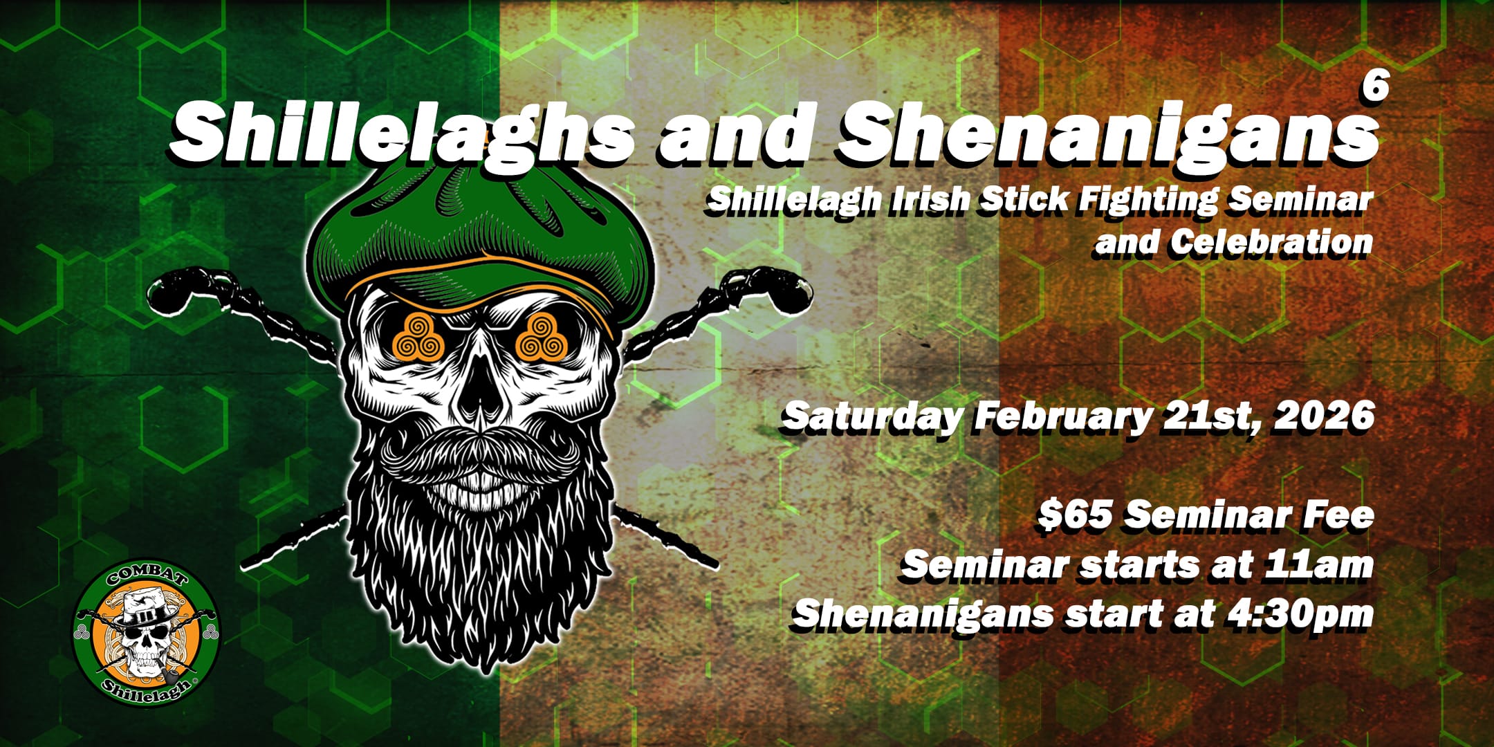 Irish Stick Fighting Seminar February 21st 2026