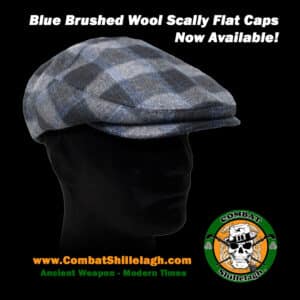 Irish Blue Wool Flat Cap