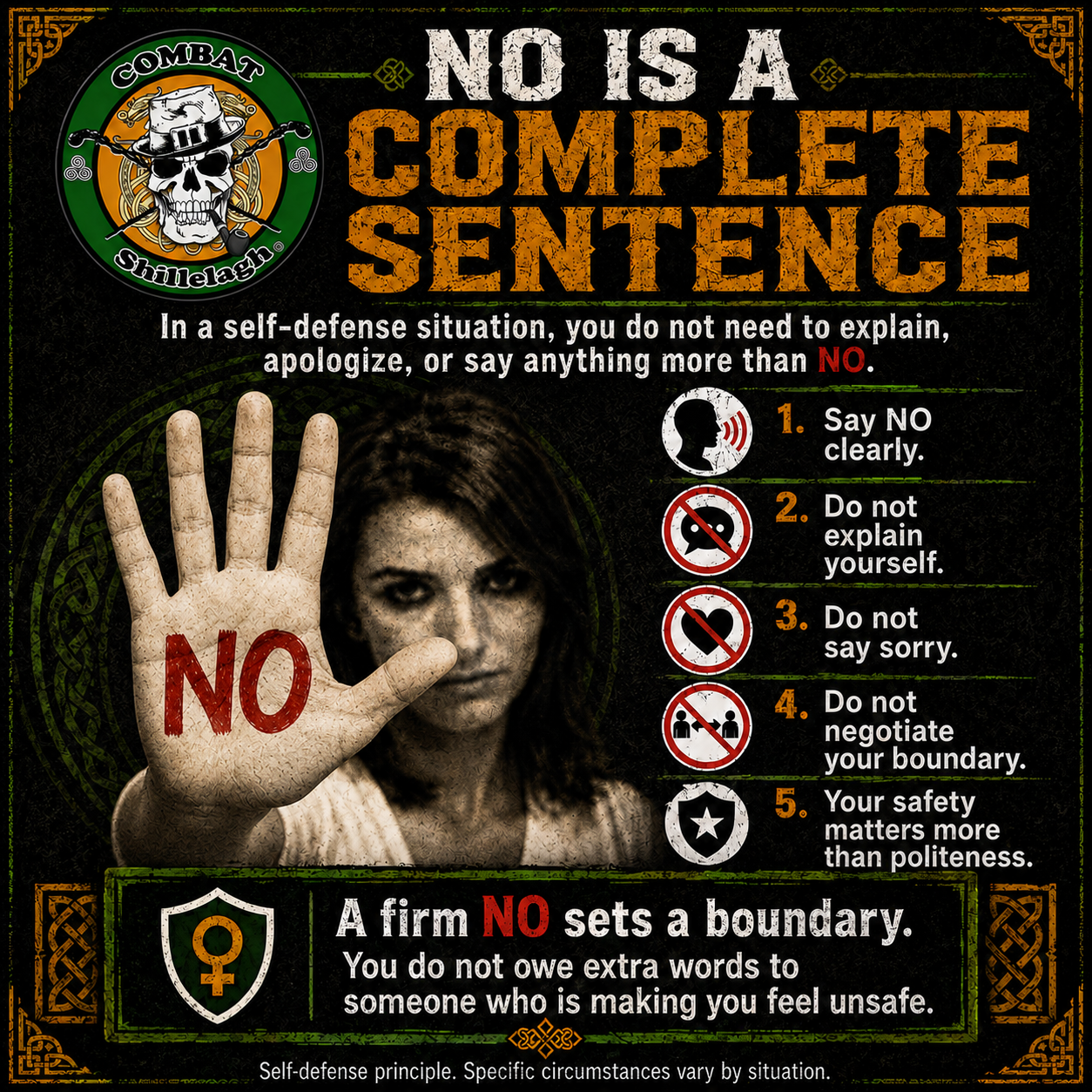 No is a complete sentence