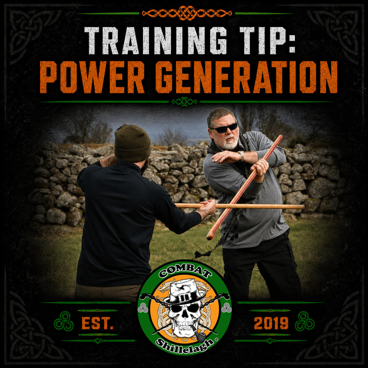 Power Generation in Irish Stick Fighting