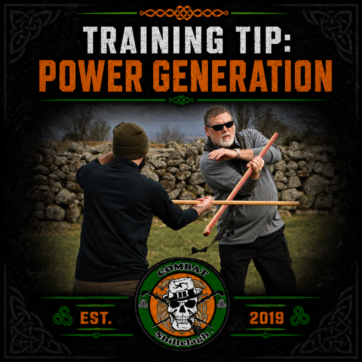 Power Generation in Irish Stick Fighting