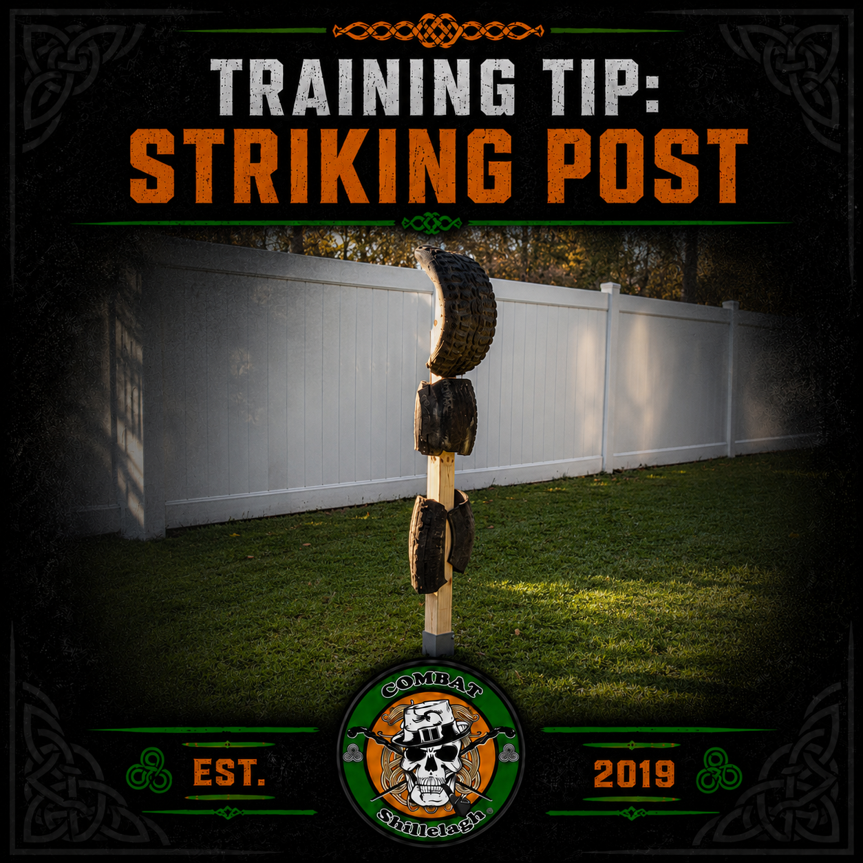 Irish Stick Fighting Striking Post