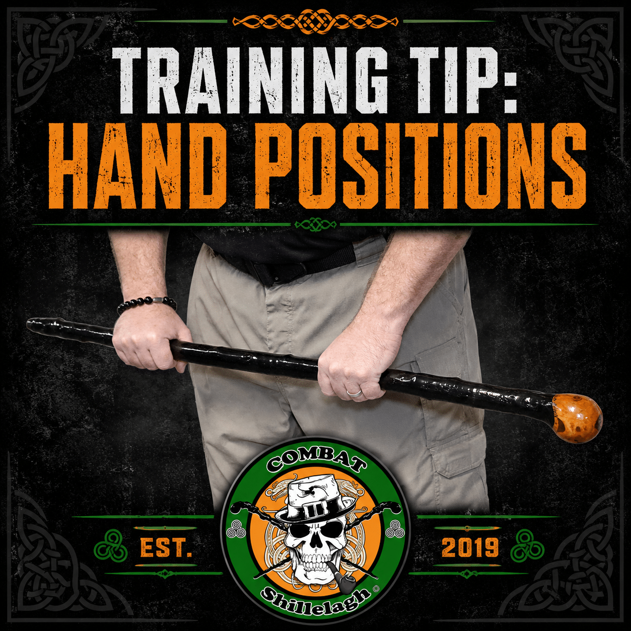 Hand positions in Irish Stick Fighting